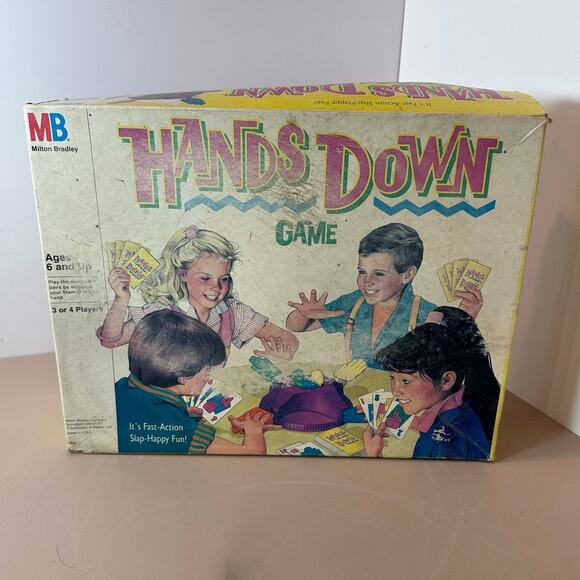 Vintage Hands Down Game Milton Bradley 1987 Slap Happy Fun COMPLETE - Picture 1 of 11
